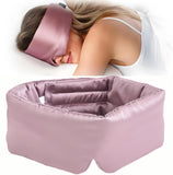 Sleep Mask, 100% Natural Mulberry Silk Eye Mask for Women and Men with Adjustable Strap, Large in Size, Blindfold for All Night