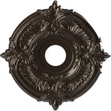 Ekena Millwork CMP16ATERU Attica Thermoformed PVC Ceiling Medallion (Fits Canopies up to 5 5/8), 16OD x 3 1/2ID x 1P, Universal