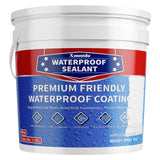 Xmntdo Polyurethane Waterproof Coating, 1 Gallon, White Waterproof Sealant for Roof, Concrete, Wall, Multi-Surface Leak Repair C