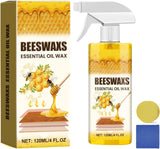 MUBSEOTH Beeswax Spray for Wood, Beeswax Wood Polish,Natural MicroMolecularized Beeswaxs Essential Oil Wax, Furniture Polish, W