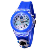 Oculus Kids Space Astronaut Watch, Blue Silicone Band, Clear Case, Analog Display