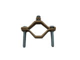 COREX 1-1/4 to 2 Bronze Water Pipe Ground Clamp - High Conductivity Grounding Clamp Conduit Fitting