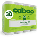 Caboo Tree Free Toilet Paper, Tree Free, Septic Safe Toilet Tissue, Eco Friendly, Chemical Free 2 Ply Toilet Paper, Pack of 24 D