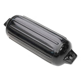 Taylor Made Super Gard Boat Fender, Black Onyx (8.5 x 26) Double-Molded Ends, Ribbed Technology to Minimize Roll, Rubber Footbal