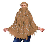 Botist Cotton Long Scarf Cum Mask Scarves Usable For Vehicle Driver, Bandhani Printed Design, Universal Size, For Girl & Women,