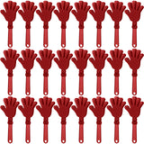 ZCYSRLQIN 24 Pcs Maroon Hand Clappers 7.5 Inch Clappers Noisemakers Noise Makers Party Favors Plastic Clapper Sporting Events Ch