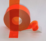 Transparent Vinyl Tape with Self-Adhesive. (2 inch x 25 ft, Fluorescent Orange)