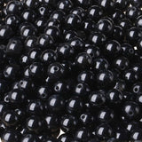 LAIDANLA Black Obsidian 6mm Natural Stone Beads Round Loose Gemstone Stone Beads for DIY Bracelet Necklace Earrings Jewelry Maki