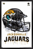 Trends International NFL Jacksonville Jaguars - Drip Helmet 20 Wall Poster, 14.725 x 22.375, Black Framed Version