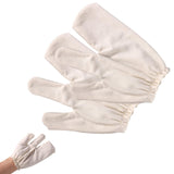 Raw Silk Massage Gloves, Ayurvedic Massage Mitt with Elastic Wrist Bands for Body Exfoliating and Dry Brushing for Women & Men R