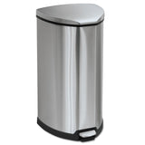 SAF9687SS Safco HandsFree Stepon Stainless Receptacle