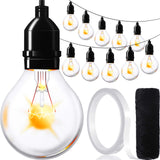 Outus 72 Pieces Light Bulbs Cutouts Bulletin Board Decorations Industrial Chic Room Decor with Double-Sided Tape and Black Twine