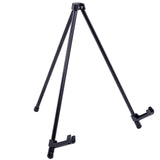 U.S. Art Supply 14 Tall Exhibitor Black Steel Tabletop Instant Display Easel Small Portable Tripod Stand, Adjustable Holders