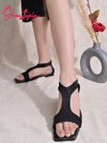 Shoetopia Women'S Snd-199 Flat Sandal-3 Kids Uk (Snd-199-Black)-Eu36,Black,3,B0D2TVGRX4