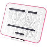 Flutesan 8 X 12 Inches Knitting Pattern Holder With 4 Replacement Magnets Knitting Chart Keeper Cross Stitch Magnetic Board Cros