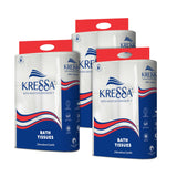 Kressa 2 Ply Toilet Tissue Roll | Bathroom Tissue | Toilet Paper | 18 Rolls 240 Pulls Per Roll With Total 4320 Pulls Made Of 100