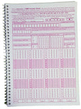 Amblitz Omr Sheet Combo - 50 Omr Sheet Of 100 Mcq + Ruled Spiral Notebook (200 Pages, A4 Size)