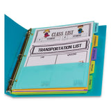 5 TAB INDEX DIVIDERS WITH MULTI