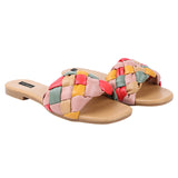 Shoetopia Women And Tan Girls Flat Sandal-Eu39,Tan,6,B09SZHY71F