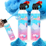 Gender Reveal Fire Extinguisher, 2 Pack Baby Boy Gender Reveal Ideas Party Decor, Biodegragable Gender Reveal Party Supllies (La