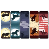 woopme Set of 5 Magnetic Night Ride Bookmark for Book Lovers Readers Students Gift Magnetic Page Clips Folding