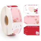 600 PCS Valentines Day Stickers 1.18 x 2 Valentines Gift Lables Self-Adhesive Present Labels for Envelopes Bags Boxes Wrapping