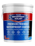 Xmntdo Polyurethane Waterproof Coating, Black, 5 Gallon, Roof Sealant Waterproof Coating for Flat & Matal Roofs, Foundations, Co
