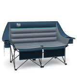 Timber Ridge Double Camping Chair, Heavy Duty Outdoor Folding Camp Couch, Loveseat Camping Chairs Perfect for Campsites, Patio/L
