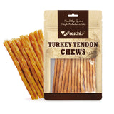 Afreschi Turkey Tendon Thin Stick 3.5 oz, Turkey Sourced from USA, Dog Treats for Classic Series, All Natural Human Grade Dog Tr