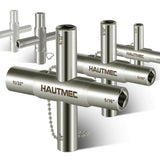 HAUTMEC 5pcs 4 Way Sillcock Water Key Faucet Valve Tool Spigot Key 1/4, 9/32, 5/16, 11/32 PL0028-5