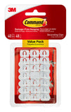 Command Small Decorating Clips, Damage Free Hanging Light Clips with Adhesive Strips, No Tools Small Wall Clips for Hanging Ligh