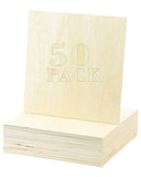 50 Pack Basswood Sheets 12x12x1/8, 3mm Basswood for Laser Cutting, Thin Plywood Board Unfinished Wood for Crafts, DIY Architectu