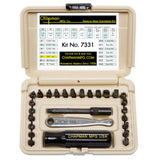 Chapman MFG 7331 AllPurpose Standard Screwdriver Set Includes Phillips, SAE Allen Hex & Slotted/Flathead Bits, Complete Set O