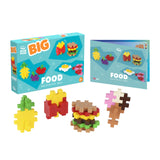 Plus Plus - Big Activity Set, Food, 50 Piece - Construction Building Stem Toy, Interlocking Large Puzzle Blocks For Toddlers And