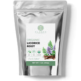 Elanen Naturals Organic Licorice Root 1 lb. (16 oz.), USDA Certified Organic Licorice Root Tea, Licourice Bulk Chopped, Liquoric