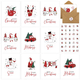 Motiskyy 80 Sets Christmas Cards Bulk with Envelopes Santa Claus Snowman Elf Funny Merry Christmas Greeting Holiday Exchange Car