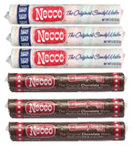 Necco Wafers Variety Pack - 6 Rolls - 3 Rolls of Chocolate and 3 Rolls of Variety - The Original Wafer Candy - Timeless Classic