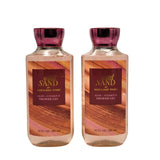 Bath & Body Works Shower Gel, Set of 2 Bottles, Each Bottle 10oz (Wild Sand)
