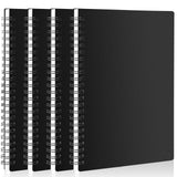 Eusoar Spiral Journal Notebook, A5 4 Pack 5.5X8.3 120 Pages Hardcover Lined Travel Writing Journals, Students College Office Bu