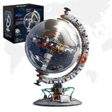 Space Station Globe Building Set for Students, 360 Rotatable Educational Toys for Science Experiments with Dual Illumination Mod