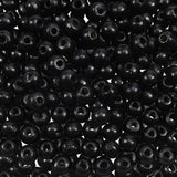 TOAOB 100pcs Black Wooden Beads 6mm for Crafts Large Hole Natural Round Loose Macrame Round Ball Small Wood Spacer Beads for Dec