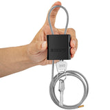 BOZZYS Adjustable Cable Padlock with 3 Keys | L 1.15ft x D 1/6in Aluminum Steel Cable Locks for Bikes, Gate, Lockers & Outdoor G