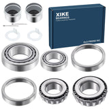 XiKe 2 Set Fits 3500 Lbs 1-1/16'' to 1-3/8 inch Axles Trailer Wheel Hub Kit, L68149/L68111 & L44649/L44610 Bearings, 171255TB/10