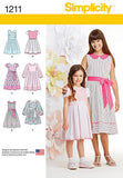 Simplicity 1211 Girls Dress Sewing Patterns, Sizes HH (36)