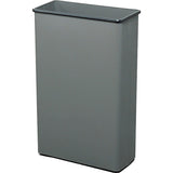Safco Products 9618CH Rectangular Wastebasket, 88Quart, Charcoal