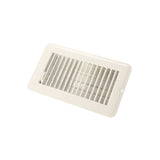 JR Products 02-28965 Dampered Floor Register - 4 x 8, White