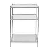Sei Furniture Knox Glam Mirrored Side Table - Chrome