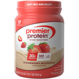 Premier Protein Powder, Strawberry Milkshake, 30g Protein, No Added Sugar, 100% Whey Protein, Keto Friendly, Soy & Gluten Free,