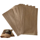 100 Pcs cozymomdeco Korean Made Bakery Bags with Window, Paper Sandwich Bags, Donut To Go, Bakery for Treat, Snack, Cookie Packa