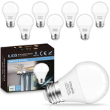 Cotanic 8 Pack LED Ceiling Fan Light Bulbs 2700K Warm White, A15 Small Bulb E26 Medium Screw Base, 6W Chandelier Light Bulb 60W